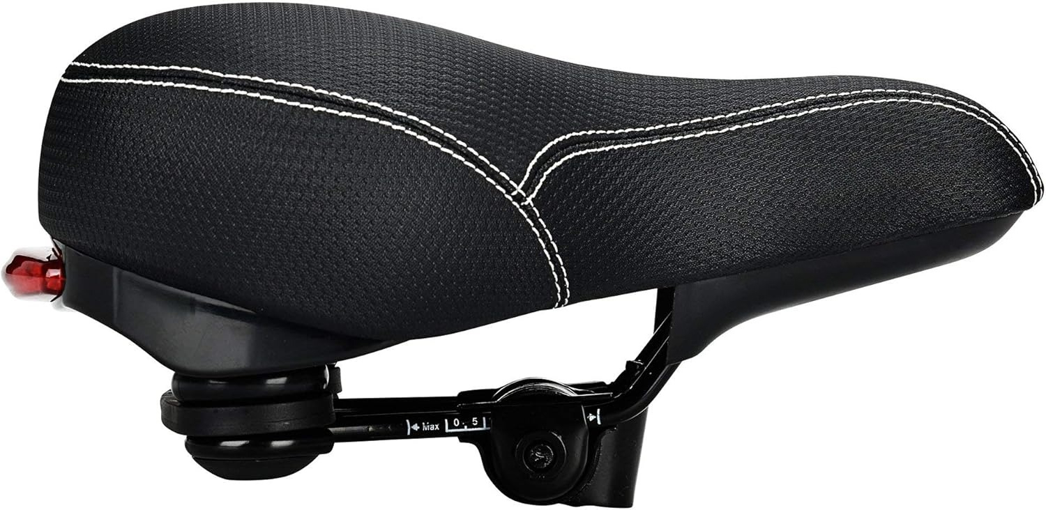 Comodo sedile da bici da uomo e da donna: sedile da bicicletta imbottito in memory foam morbido, sostituzione della sella della bici con ampio cuscino, universale