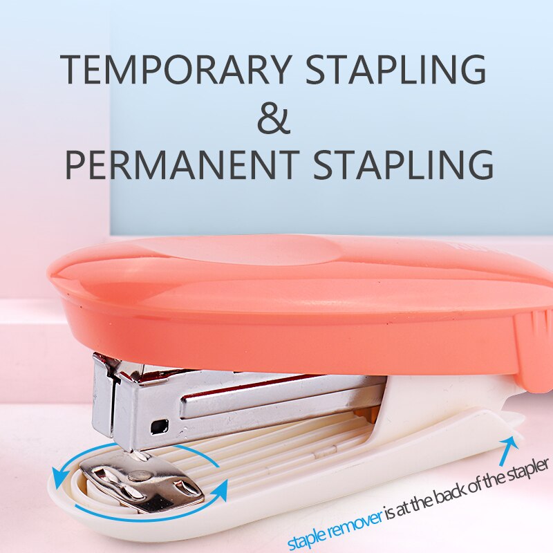 1pc Color Durable Stapler Useful Stapler Book Paper Binding Stapling Machine student Stationery Office Binding Supplies