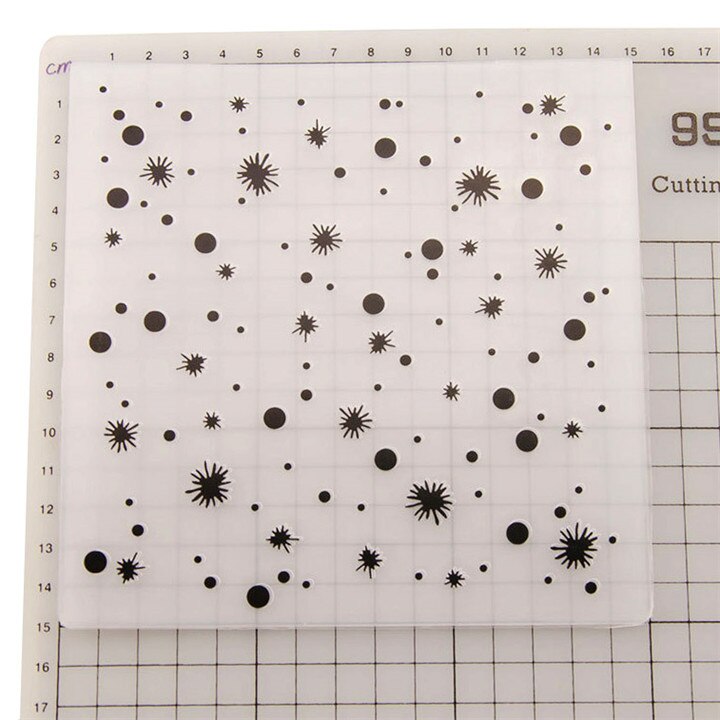1 pcs Embossing Folders DIY making Paper Cards Craft Card stencil Scrapbook Template Plastic transparent Stamps Wedding Decor: Silver