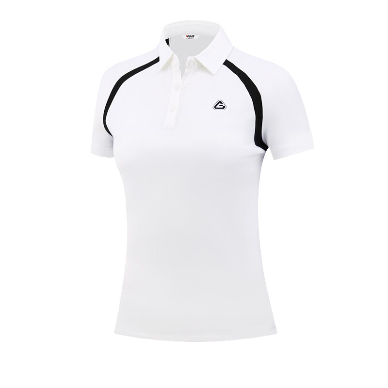 Kvinder top golf tøj sommer sports tøj kvinders tshirt kortærmet polo t-shirt golf kvinders behagelig åndbar: Hvid / Xl