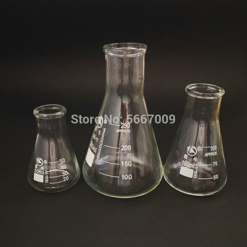 1 Set (50 Ml, 100 Ml, 250 Ml) laboratorium Borosil... – Vicedeal