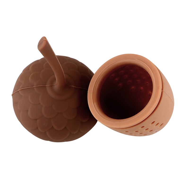 Silicone Non-toxic Tea Infuser Kitchen Accessories Mini Tea Strainer Tea Leak Pinecone