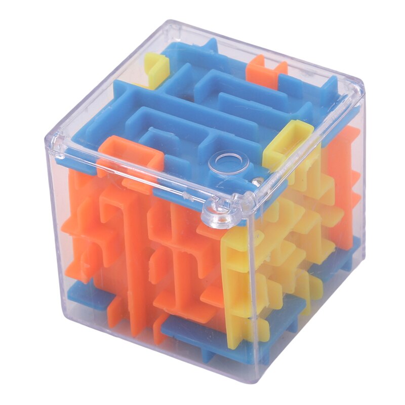 Kleurrijke Doolhof Magische Kubus Puzzel 3D Mini Speed Cube Labyrint Rollende Bal Speelgoed Puzzel Game Cubos Magicos Leren Speelgoed