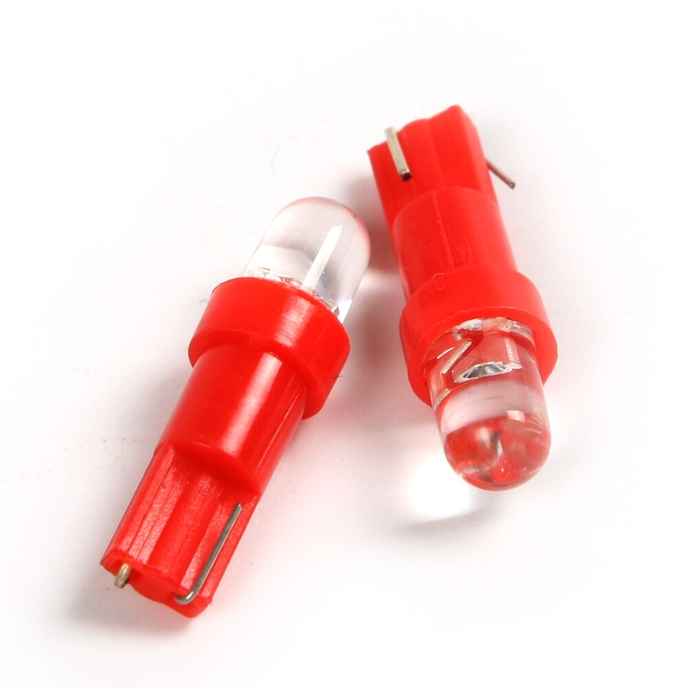 5 Pair DC 12V Car Auto T5 W1.2W 286 LED Wedge Dashboard Light Bulb Lamp Indicator