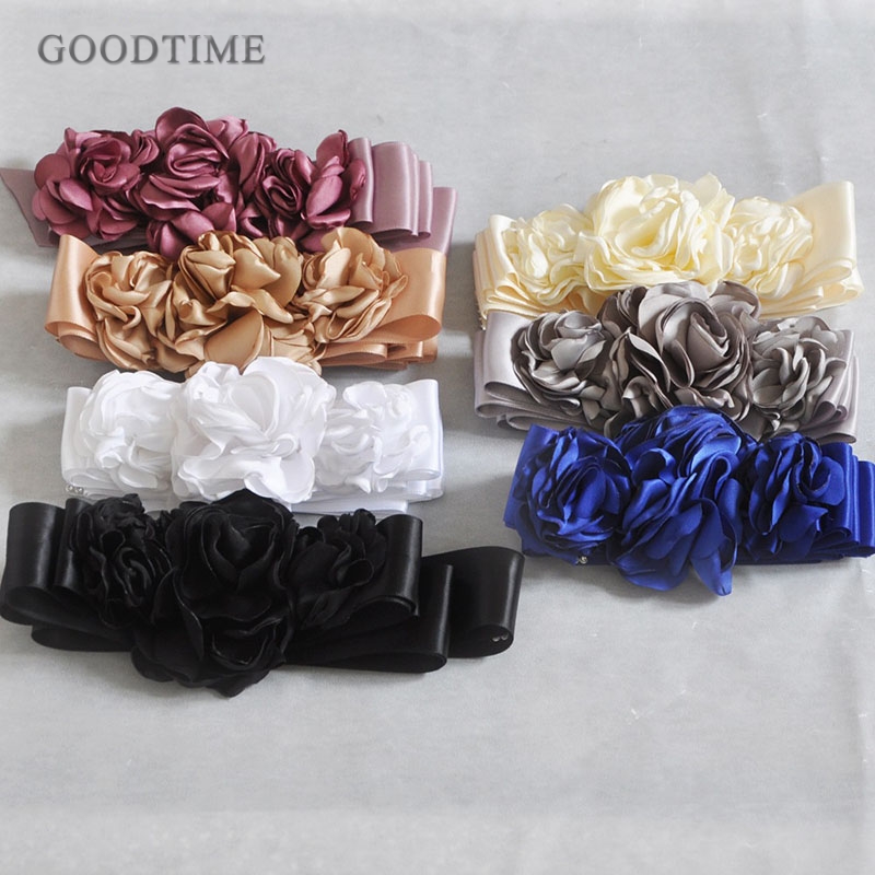 Noble Women Flower Belt Sash Belt Wedding Bride Bridesmaid Belt Bridal Dress Belt Wedding Flower Belt For Girl Party