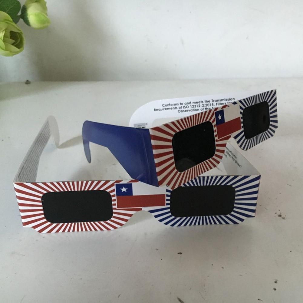 5Pcs Total Solar Eclipse Glasses Paper Solar Eclipse Glasses for Viewing Frame Protect Your Eyes From Solar Eclipse