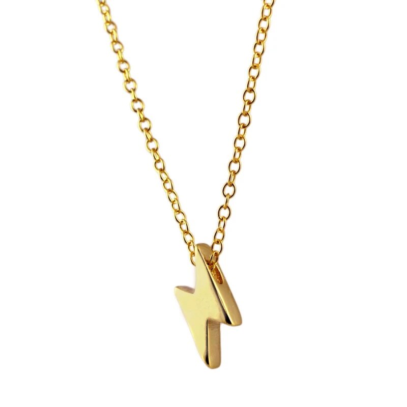 S925 Sterling Silber charmant Verknüpfung Kette Anhänger Halsketten Für Frauen Mädchen Neue Jahr Weihnachten Collares Mujer Edlen Schmuck: Gold Farbe