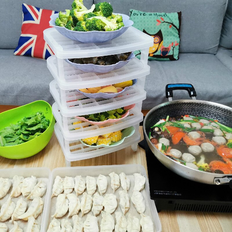 Single Layer Dish Plate Storage Organizer Transparent Antibacterial Vertical Rack Kitchen Frame Space-Saving MJ1104