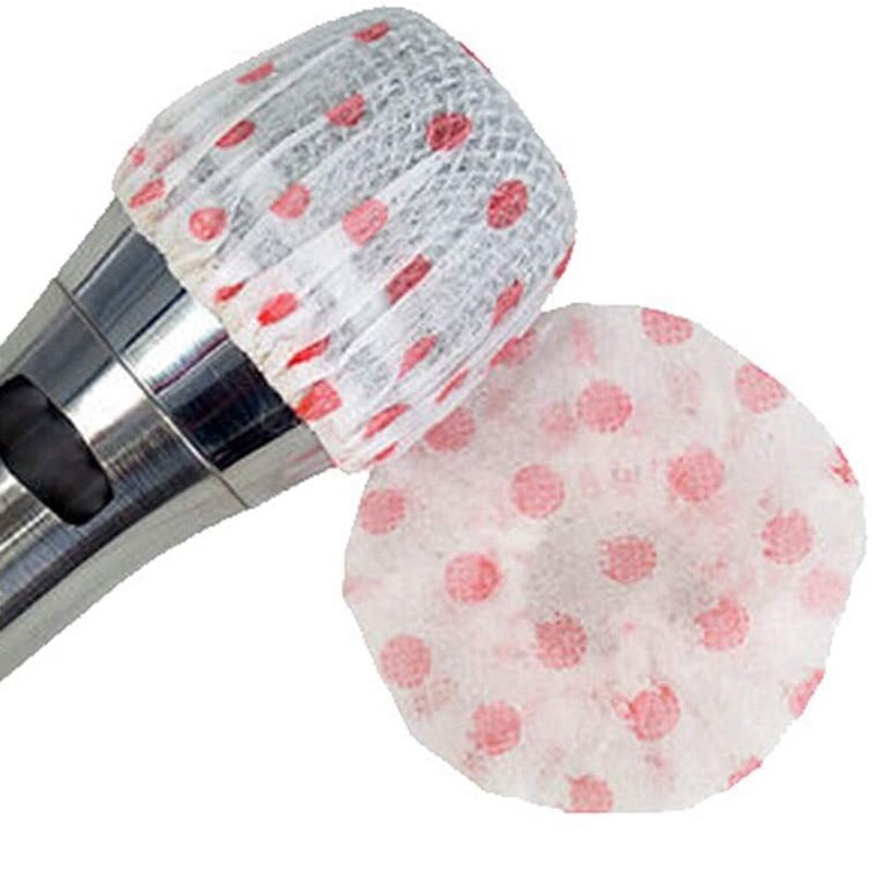 100 stück einweg-mikrofonabdeckungen für karaoke, spritzwassergeschützte mikrofonabdeckung, staubdichtes zubehör