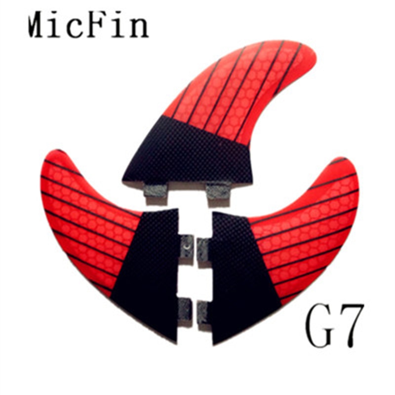 hotsales FCS G7 surf fins with fiberglass honeycomb for surfing size L 3pcs/set