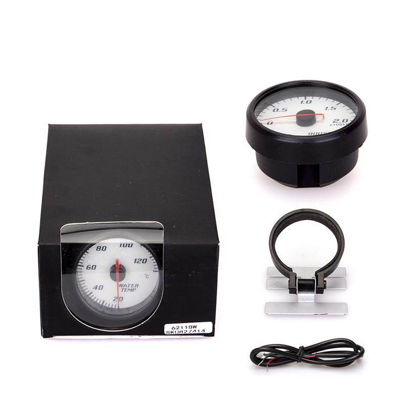 60mm Tachometer Boost Vacuum Water Temp Oil temperature Oil Press Voltage Air Fuel Ratio EGT Gauge Black Case gps speedometer