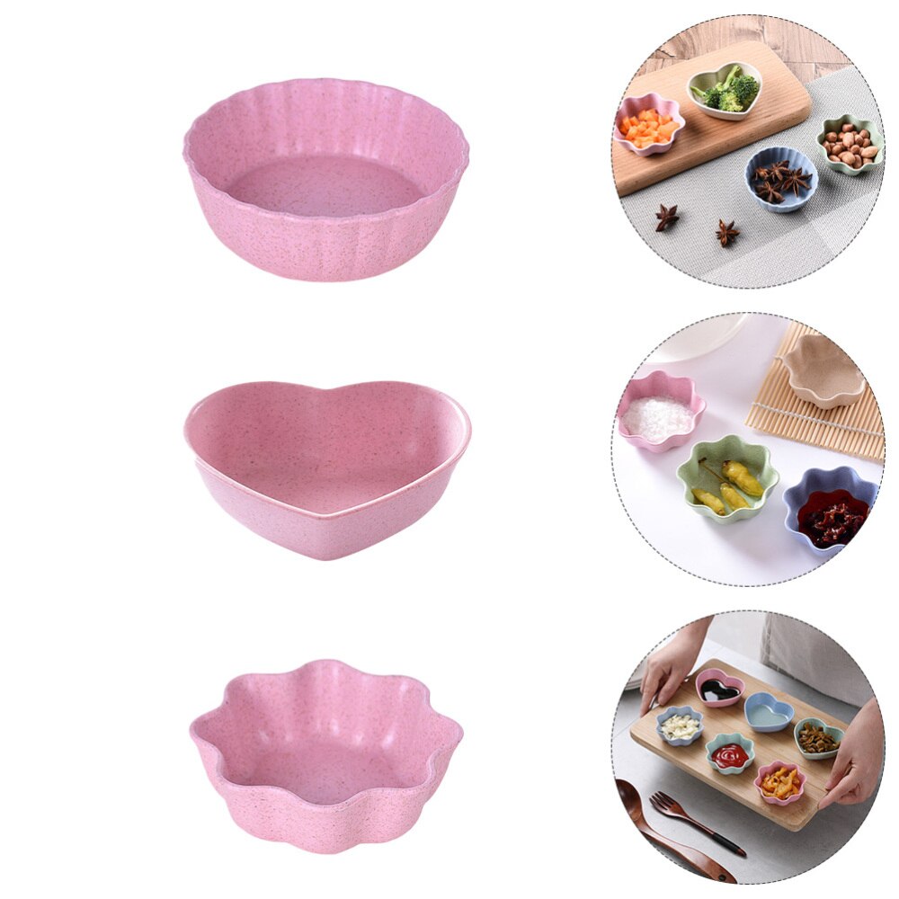 12 Pcs Useful Seasoning Trays Adorable Condiment Plates Exquisite Vinegar Dishes