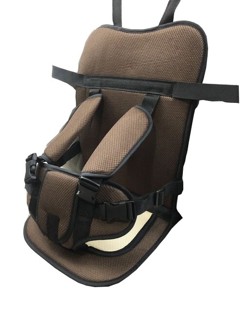 Aag Baby Veiligheid Seat Kind Stoel Zitkussen Pad Kids Eetkamer Stoel Kinderwagen Travel Mat Riem Baby Stoel Carrier Seatcushion: MAAG532-1coffee