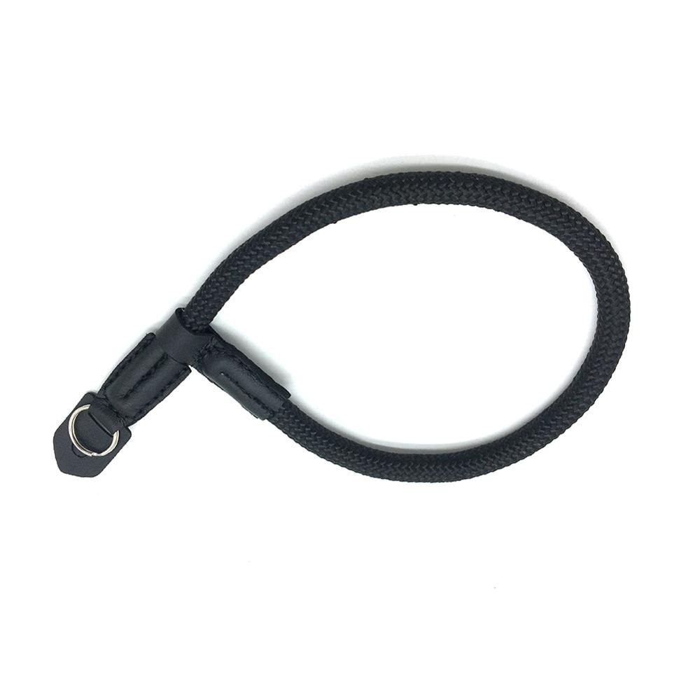Digitale Camera Wrist Strap Hand Strap Grip Gevlochten Nylon Digitale Camera Wrist Hand Strap Dslr Camera Riem: black