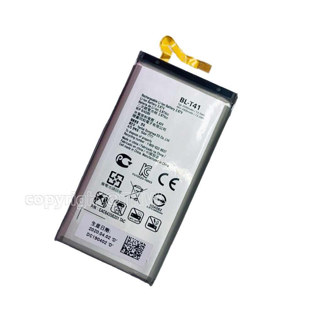 Original BL-T41 Battery For Lg G8 ThinQ BL T41 LMG820QM7 LMG820UM1 LM-G820UMB LMG820UM0 LM-G820N Mobile Phone Bateria+Track code
