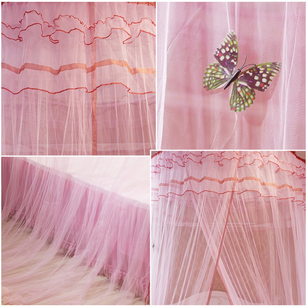 Hanging Round Dome Newborn Baby Mosquito Net Curtains Infant Summer Princess Lace Canopy Bed Neting for Babies Bed Product
