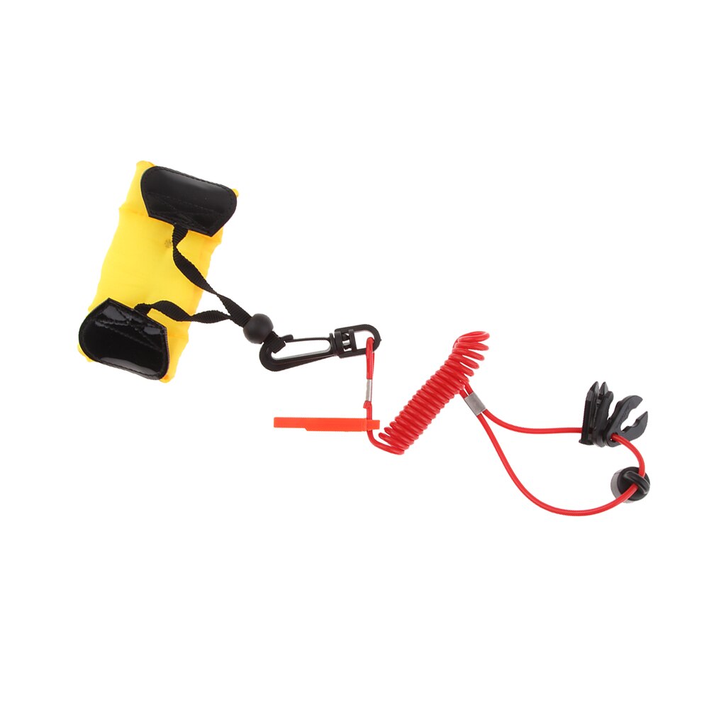 Safety Tether Lanyard Kill Stop Switch Buoyancy Wrist Strap for Boats Yachts