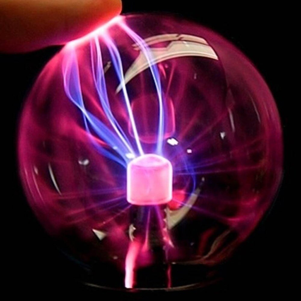 Bola de Plasma USB esfera electrostática lámpara de luz bola iluminación de escritorio Navidad táctil sensible luces