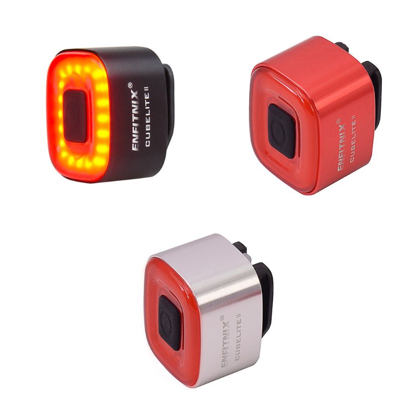 100 Cubelite Fahrrad Rückleuchten Intelligente Sensor Bremse Licht USB Rennrad MTB CubeLite Hinten Rücklicht Aktualisierung Clever Rücklicht