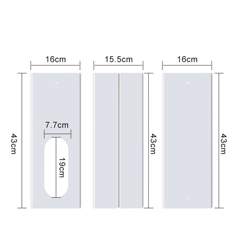 Air Conditioner Window Kit With Coupler Adjustable Window Seal For AC Unit,Sliding AC Vent Kit For Exhaust Hose