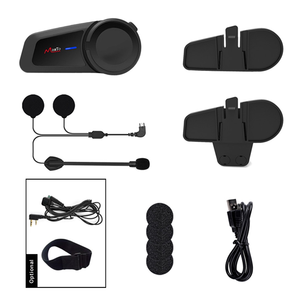 Motorfiets groep intercom helm maxto  m2 originele onderdelen zachte & harde microfoon headset klem accessoires