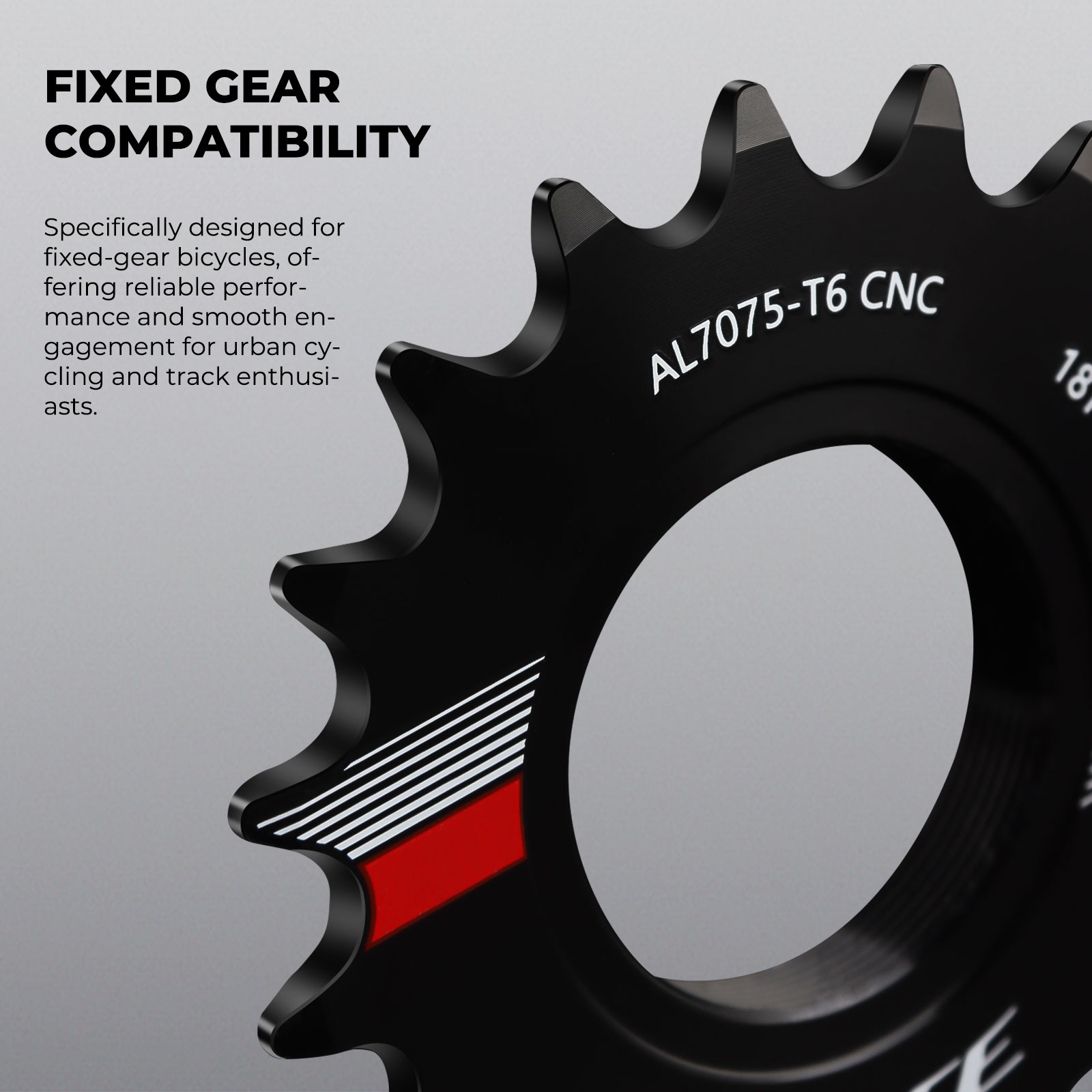 SKEACE Fixed Gear Bicycle 13T 14T 15T 16T 17T 18T Cycling Cog Fixie Track BIKE Single Speed Flywheel 7075 Aluminum Alloy