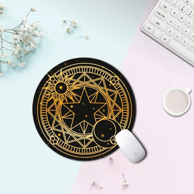 Kawaii podkładka pod mysz śliczne podkładka pod mysz Kawaii podkładka na biurko do gier biurko maty Gamer okrągły kwadrat Deskpad dla Office Home komputer stancjonarny: 220x220x3mm 06