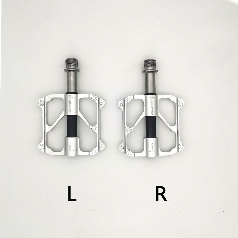Aceoffix – pédale de vélo pliable MKS pour Brompton, axe Ti 3, roulement en alliage de titane, dégagement rapide, 412: normal silver
