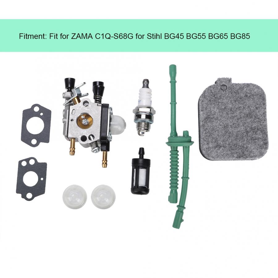 Blæser karburator kit udskiftning passer til zama  c1q-s68g til stihl  bg45 bg55 bg65 bg85