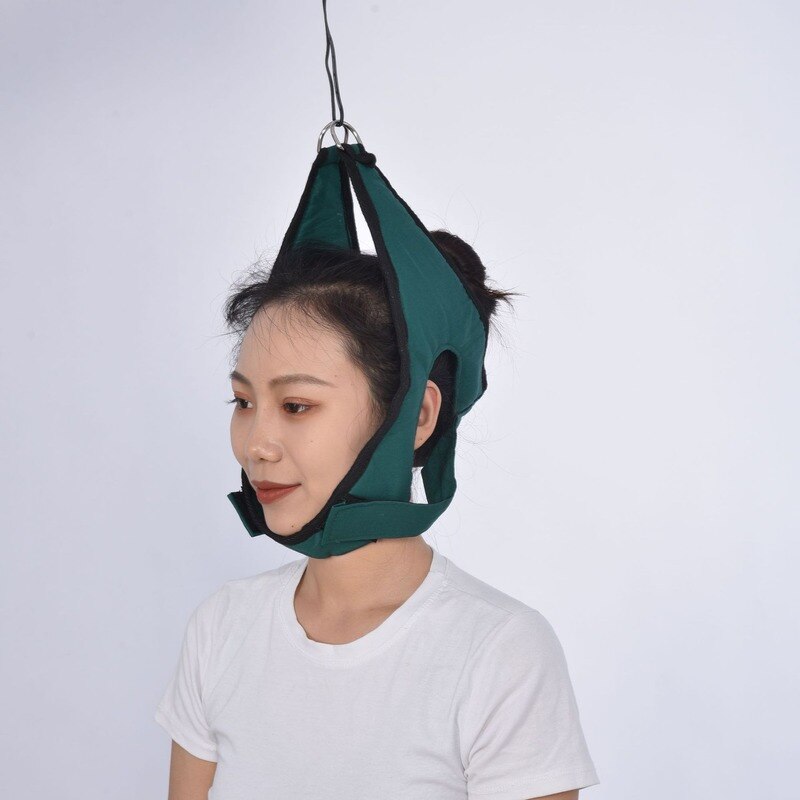 1Pcs Opknoping Cervicale Tractie Apparaat Zachte Hals Stretching Riem Pijnbestrijding Metalen Beugel Chiropractie Nek Tractie Kussen: Default Title