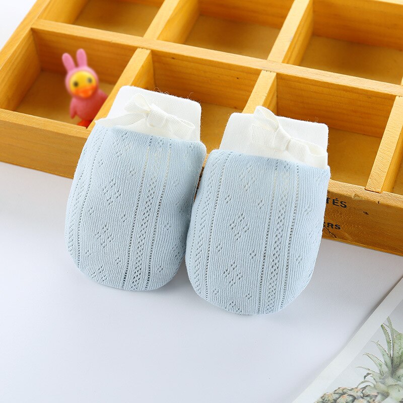 1 Paar Katoenen Baby Anti Krassen Handschoenen Baby Wanten Pasgeboren Baby Baby Handschoen Bescherming Gezicht Houden Vinger Warme Herfst Winter