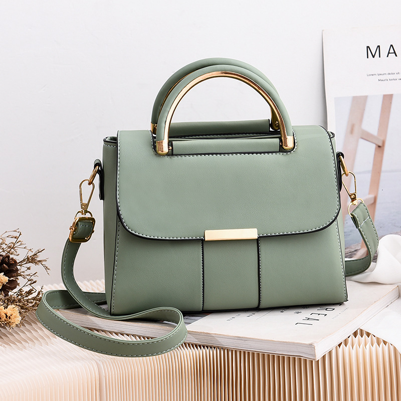 Women Crossbody Shoulder Bags PU Leather Female Flap Messenger Bag Small Handbag Female Purse Clutch: green