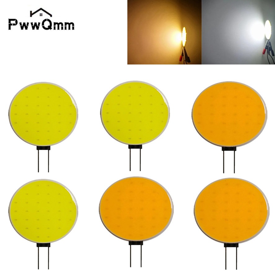 Ampoule COB à puce LED G4, lumière matricielle LED, blanc froid, blanc , éclairage de sauna, remplacer l'halogène, applique murale de bureau, DC 12V, 5W, 7W, 5 pièces