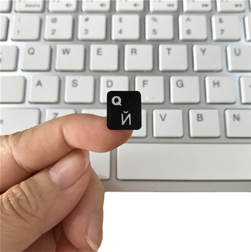 1Pcs Russian Letters Keyboard Stickers PVC Laptop Desktop Cover Skin Russian Alphabet Sticker Ultra-thin For Computer Notebook