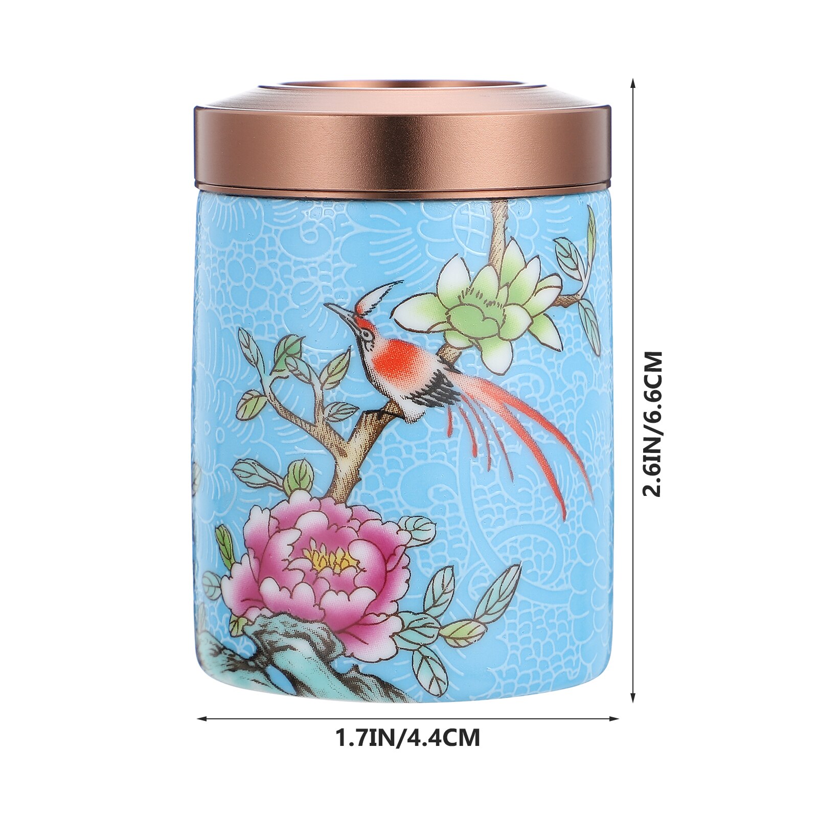 Painted Bulk Tea Container Ceramic Tea Caddy Scented Tea Packaging Canister
