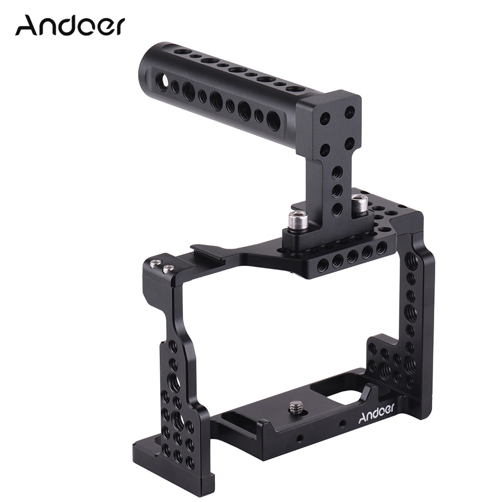 Andoer Handvat Camera Kooi Video Film Movie Maken Stabilizer Top Voor Sony A7II/A7III/A7SII/A7M3/a7RII/A7RIII Camera