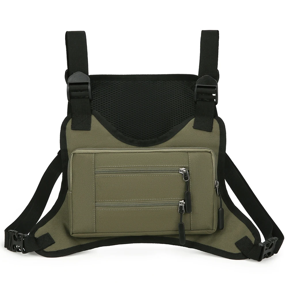 Sport-Brusttasche, verstellbarer Riemen, modischer Sportrucksack, große Kapazität, Streetwear-Brusttasche für Laufen, Reisen