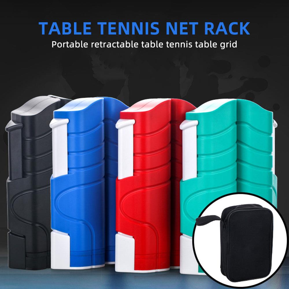Bordtennis nät racket rörelse spel spela bordtennis nät rack teleskopiskt nät bärbart slitstark polyester friidrott pingpong