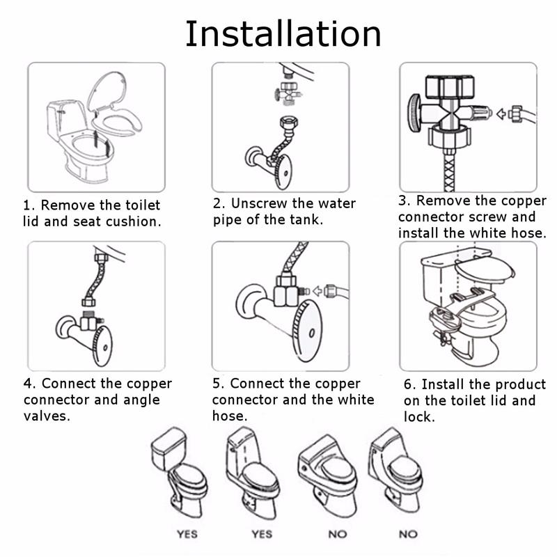Cold Water Double Single Nozzle Washing Toilet Seat Wash Muslim Shower Japanese The Toilet Bidet Cover Bidet Toilet Seat Water