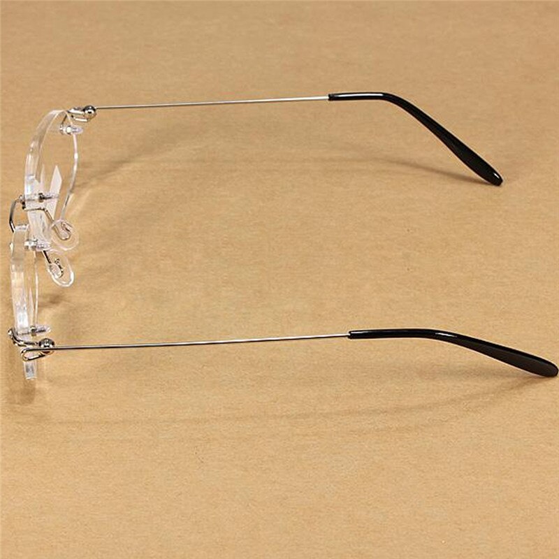 Kvinder kantløse presbyopiske læsebriller mænd gennemsigtige briller  +100 +200 +300 029