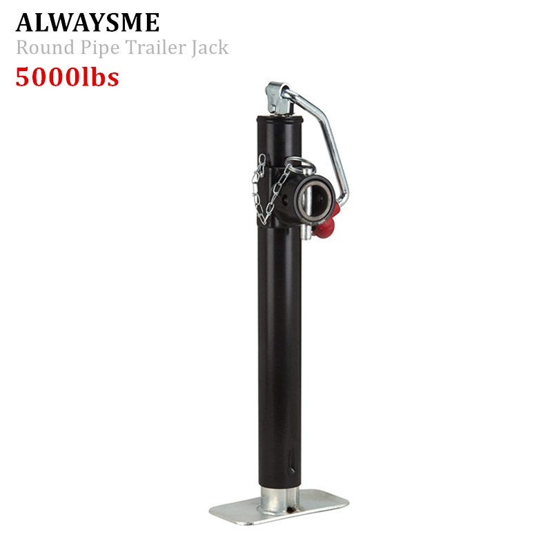 ALWAYSME Marine Boat Round Weld On Pipe Trailer Jack Load 5000lbs 2270KGS