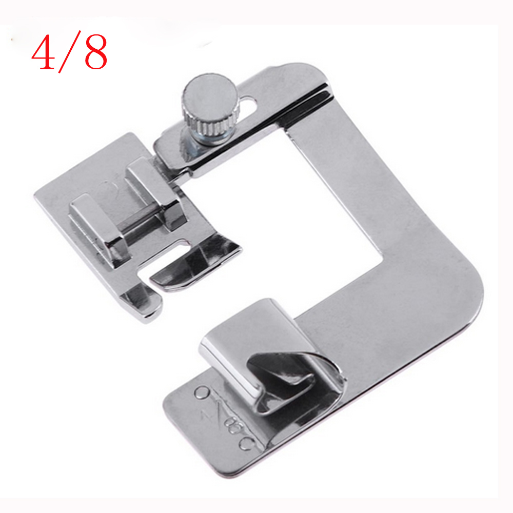 7 taille pied rouleau de tissu #6290-2/3/4/5/6/7/8 Machine à coudre domestique Hemmer pied roulé ourlet pied Snap on pour chanteur frère: 6290-4