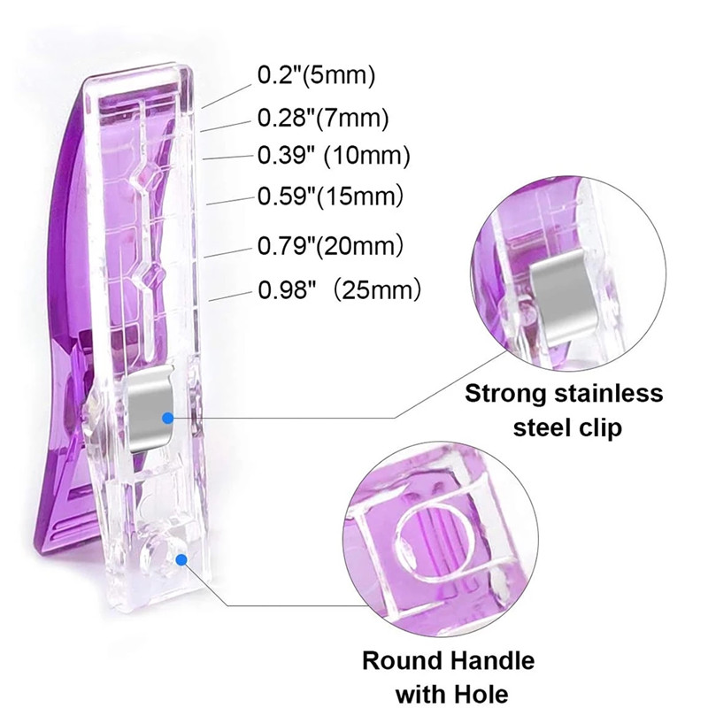 38pcs edging clip patchwork fixed edging clip clothes clip sewing clip knitting tools home office supplies