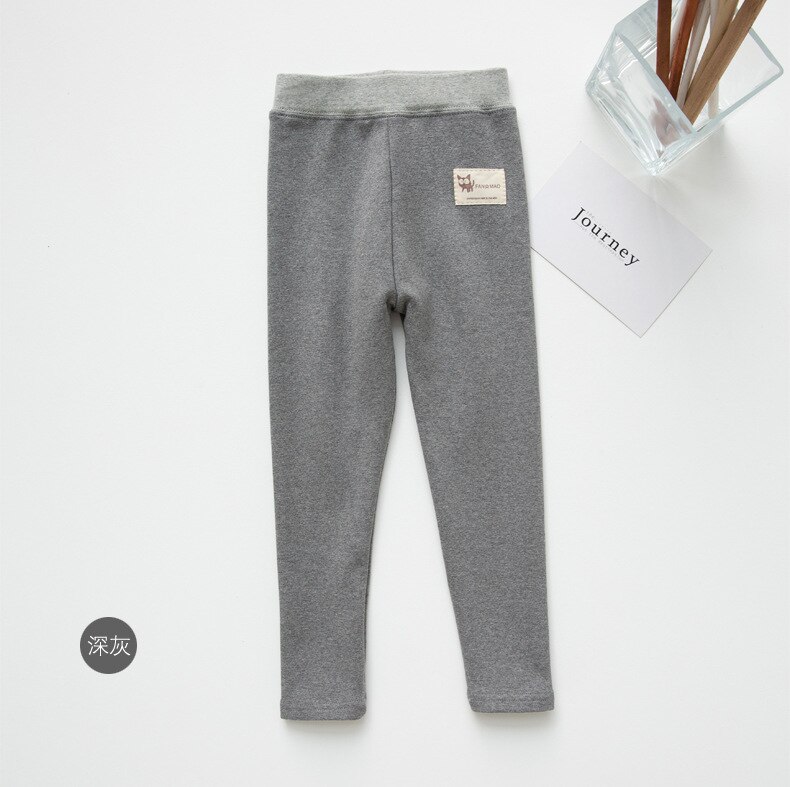 Autunno della molla Delle Ragazze Pantaloni Delle Ghette Per I Bambini Capretti Del Bambino Delle Ghette Casual Sport Pantaloni: Grigio scuro