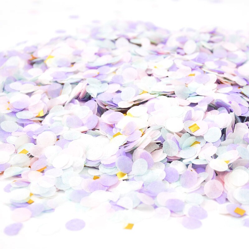 30g pastell konfetti papper konfetti pastell regnbåge enhörning födelsedagsfest dekoration bröllop baby shower kön avslöja servis