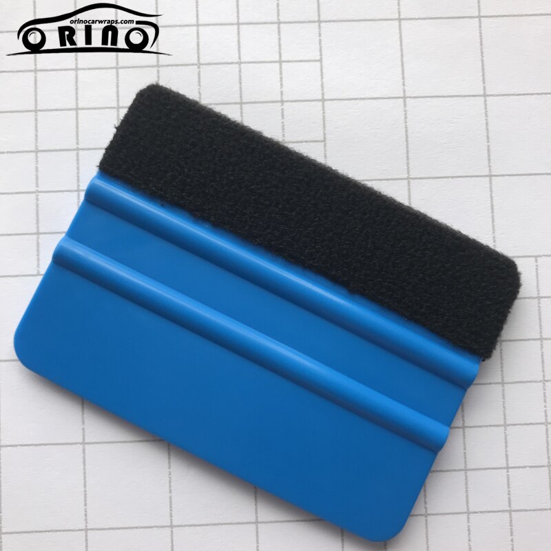 Flexible Soft Blue Felt Squeegee Vinyl Film Wrap Tool Fabric Scraper Tinting Tools Window Glass Wash Auto Car Cleaning Tools
