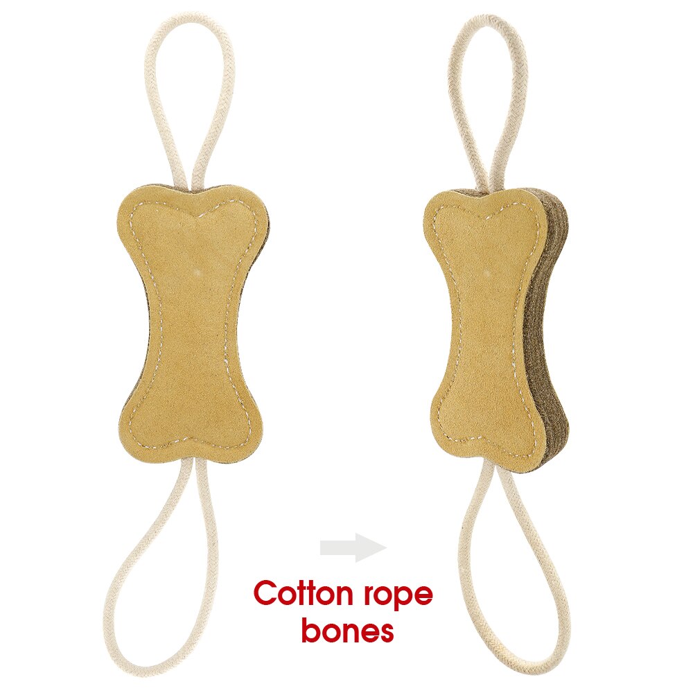 Durable Dog Bite Tug Toy Cute Dogs Chew Toys Beef Suede Pet Training Products Small Large Dogs Biting Playing Teeth Cleaning: Bone