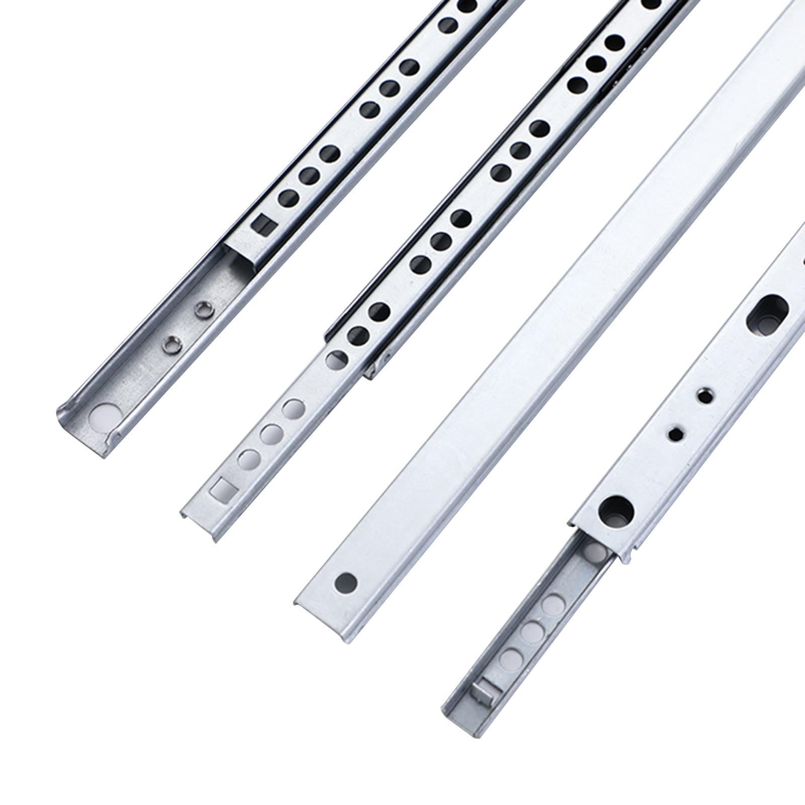 Drawer Slides Hardware Guide Glides Ball Bearing Cabinet Draw Slides Rails Track