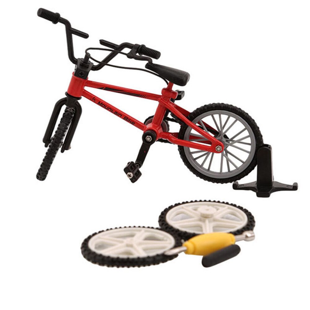 Legierung Mini BMX Finger Mountainbikes Spielzeug Einzelhandel Kasten + 2 stücke Ersatz Reifen Mini-Finger-bmx Fahrrad kreative Spiel Für freundlicher: verrotten