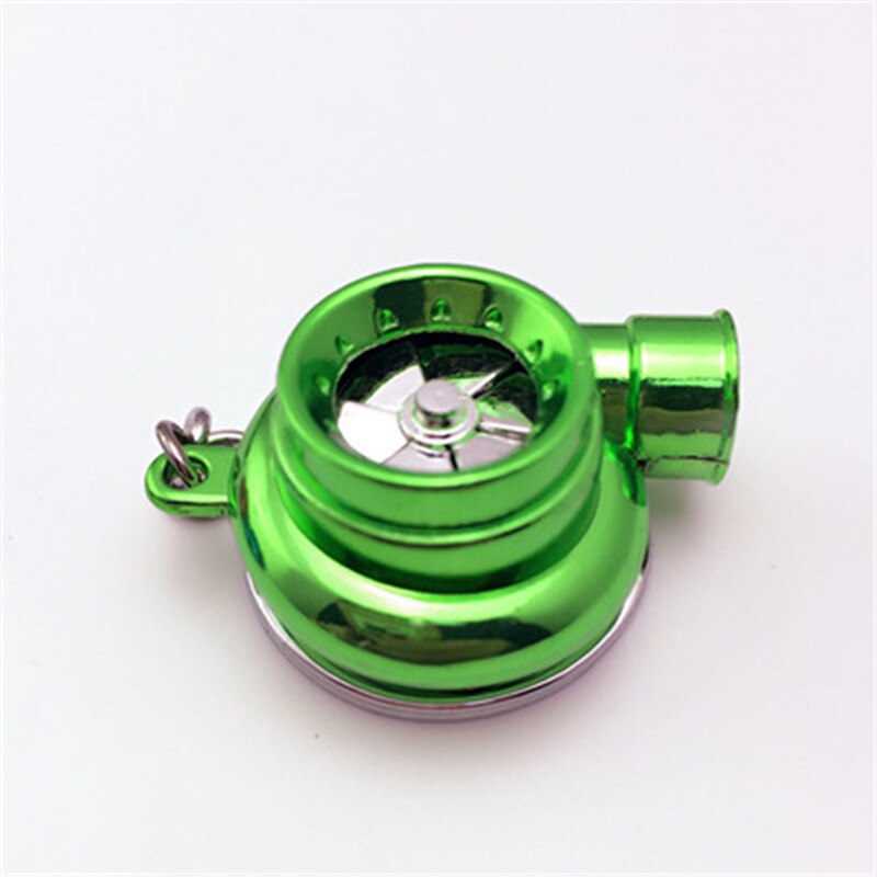 Mini Turbo Turbocharger Keychain Spinning Turbine Key Chain Ring Keyring With light Keyfob Car Keyring Car Interisor Accessorie: 13